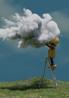 Loui in den Wolken
