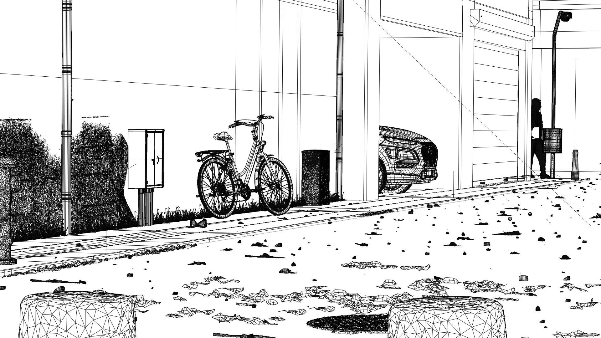 Street - wireframe