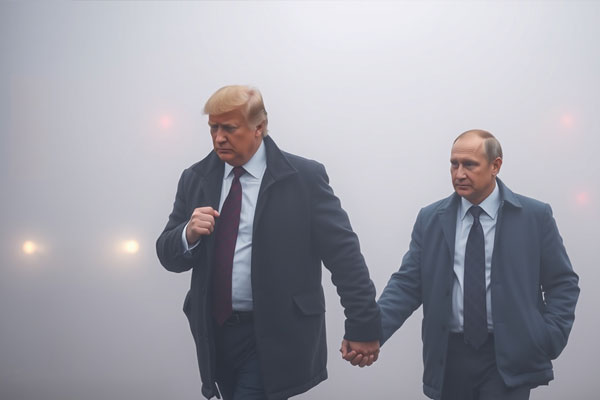 Fake Bild von Trump und Putin