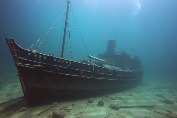 Versunkenes Schiff